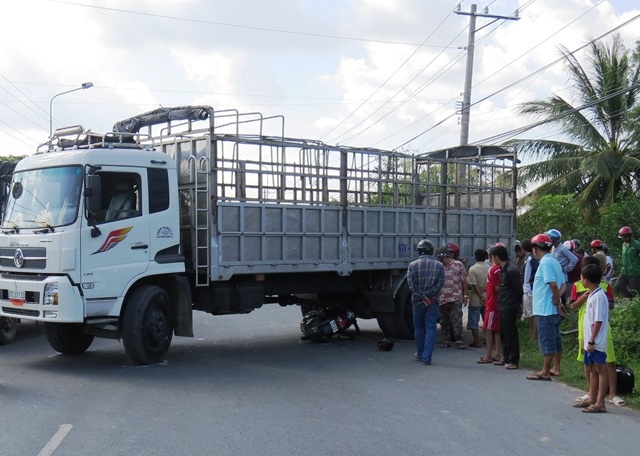 Hiện trường vụ tai nạn.