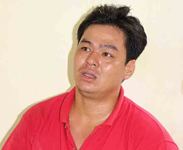 Khong doi mu bao hiem, danh thuong ta canh sat giao thong hinh anh