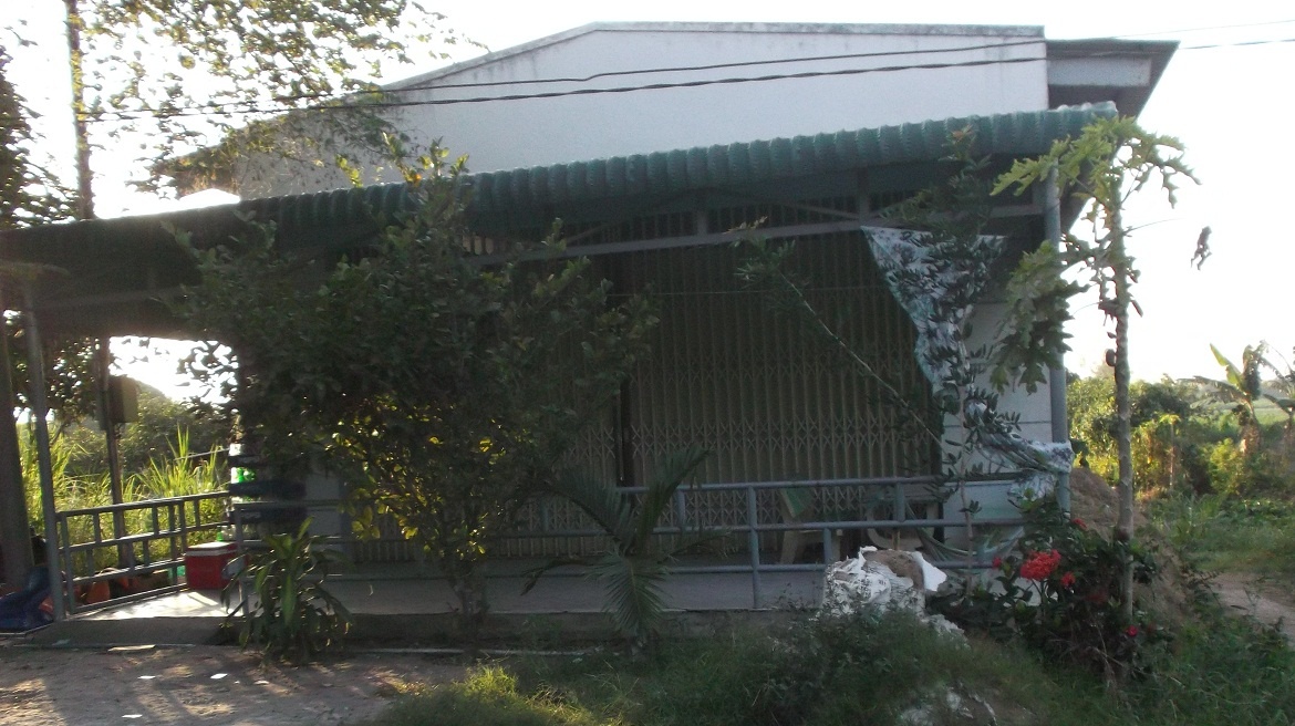 Căn nhà nơi Hải sát hại nạn nhân, cướp tài sản.