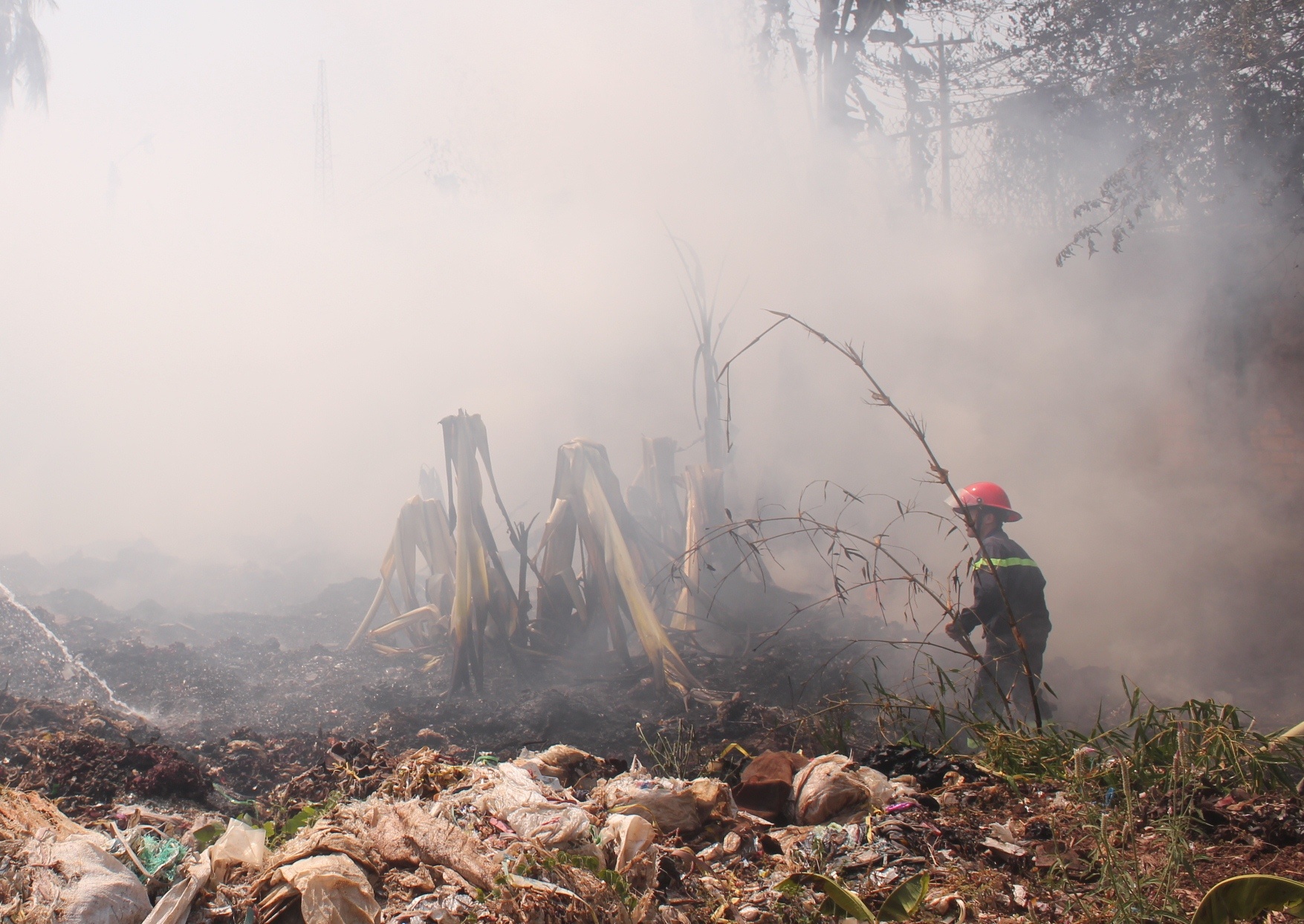Bai rac bung chay, nhieu nguoi so tan tranh ngat hinh anh