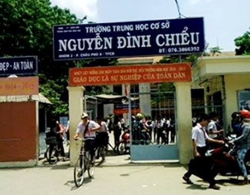 Trường THCS Nguyễn Đình Chiểu.