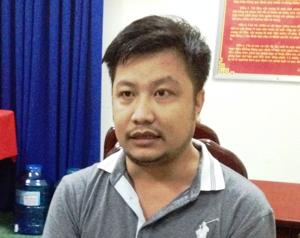 Kỹ sư trẻ trốn truy nã trong vỏ bọc giám đốc tiếp thị sản phẩm. Ảnh cơ quan công an