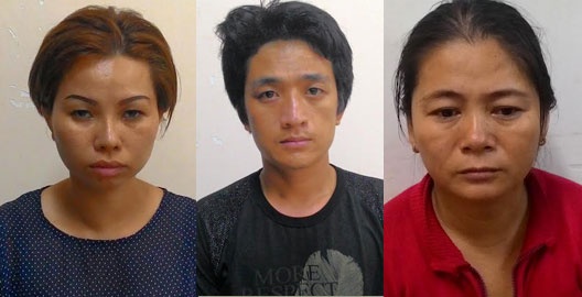 Linh, Khánh và Thủy.