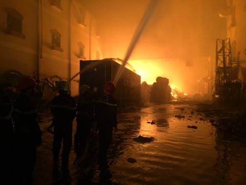 cháy công ty may ở Cần Thơ ảnh 1 chay cong ty may o Can Tho anh 1