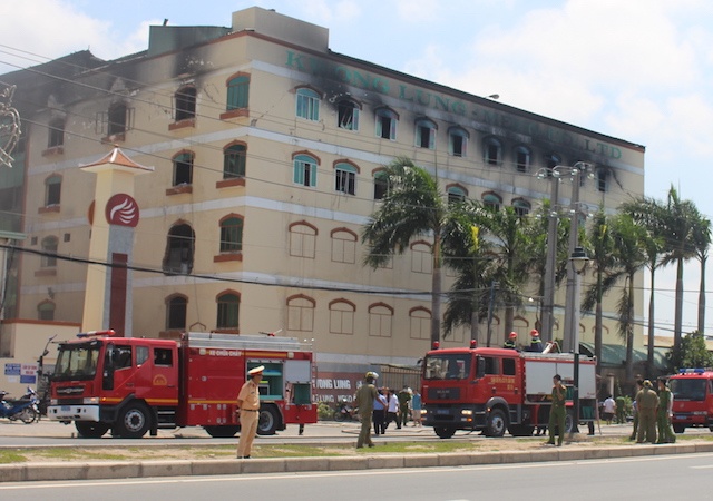 Cháy ở công ty may tại Cần Thơ ảnh 1 Chay o cong ty may tai Can Tho anh 1