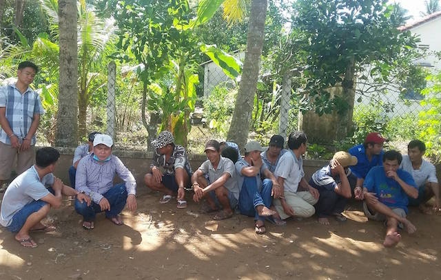 Canh sat pha truong ga o Tien Giang anh 1