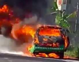 Taxi chay rui tren duong hinh anh