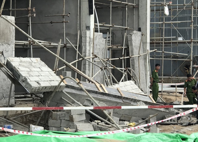 Cong an dieu tra vu sap gian giao gay chet nguoi hinh anh