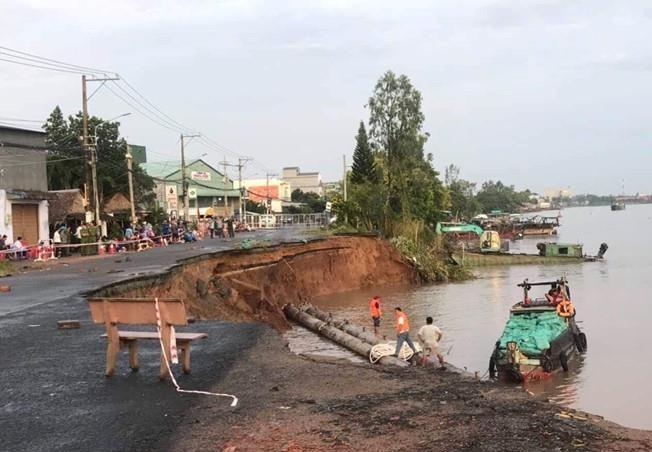 Quoc lo 91 sat sau tan tim duong, de doa hang chuc ho dan hinh anh