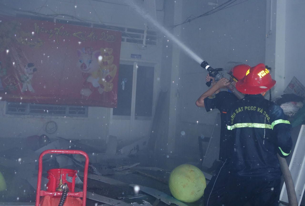 Chay khu tap the trung tam van hoa o An Giang hinh anh