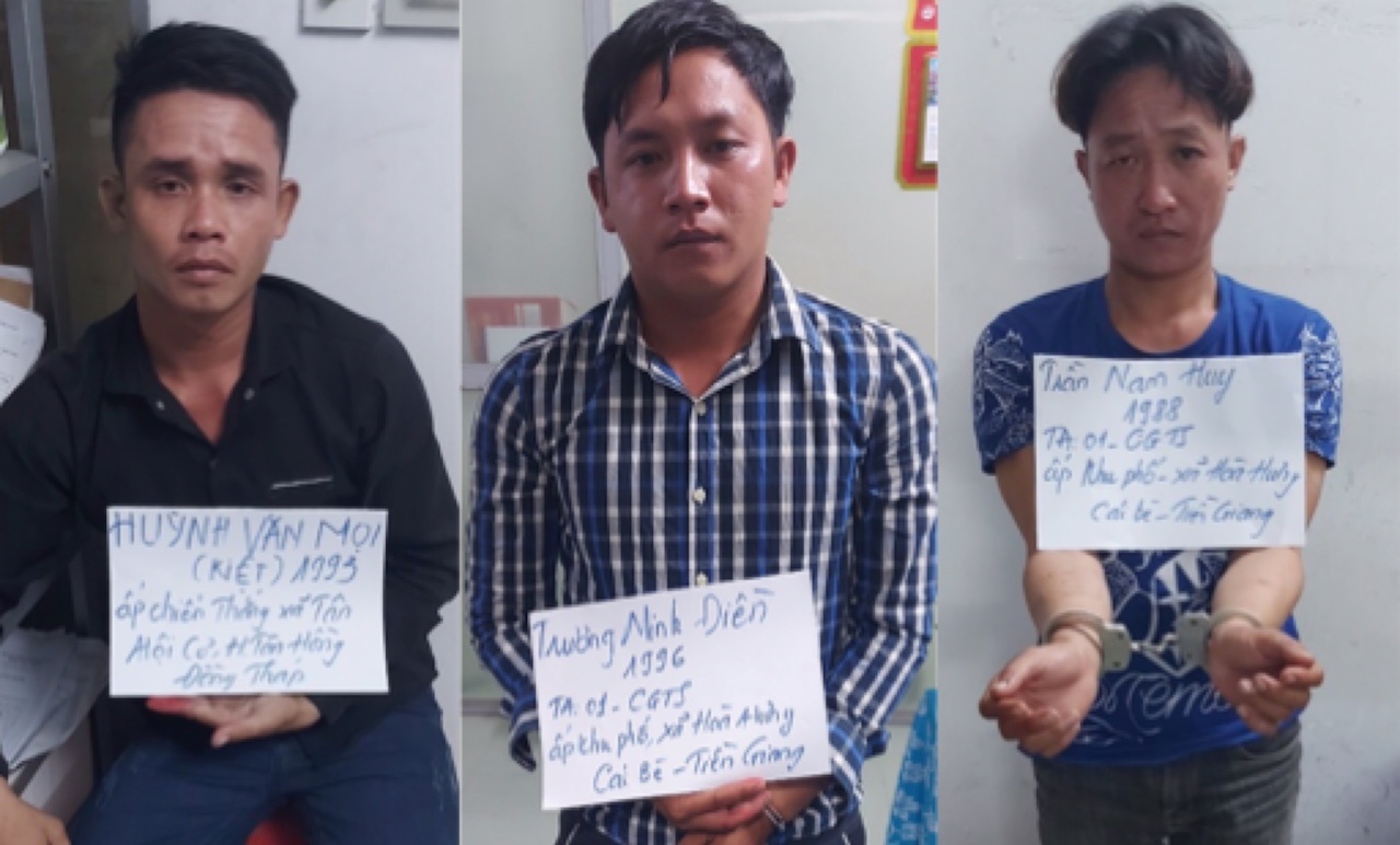 Bat 3 nghi pham gay ra 10 vu cuop tren quoc lo 1 hinh anh