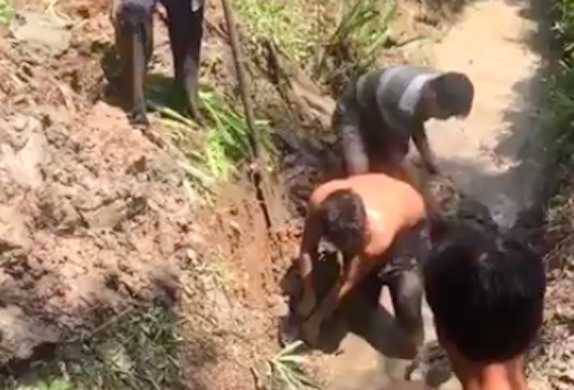 Nguoi dan ong tu vong trong cong thoat nuoc hinh anh