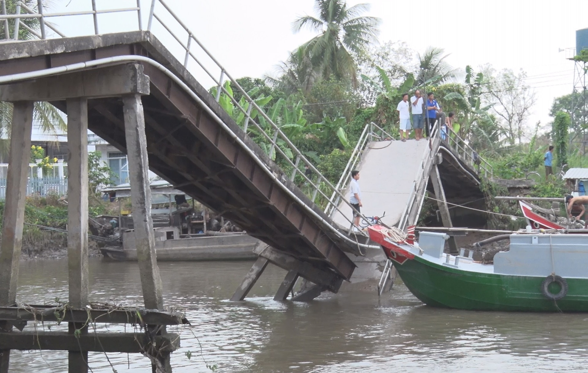 Ghe cho lua tong sap cau o Dong Thap hinh anh