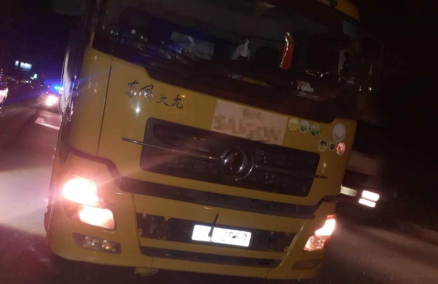 Chan bat tai xe xe tai bo chay sau tai nan lam mot phu nu tu vong hinh anh