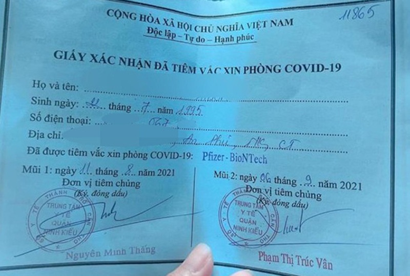 Co gai Can Tho khoe tiem 2 mui vaccine Pfizer nho 'xin ong anh' hinh anh