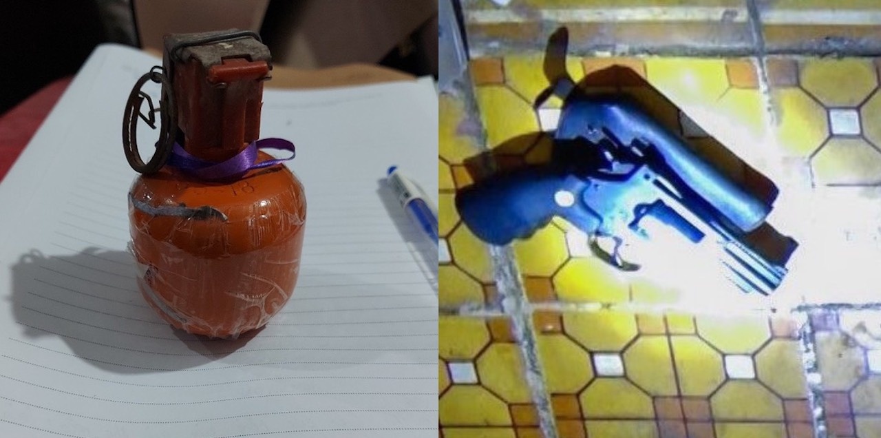 Canh sat bat ma tuy,  thu giu 3 khau sung anh 2