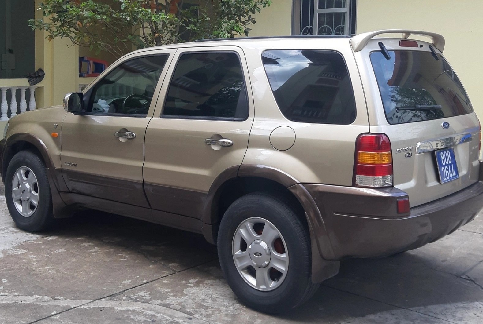 Tam giu oto gan bien so xanh 80B hinh anh