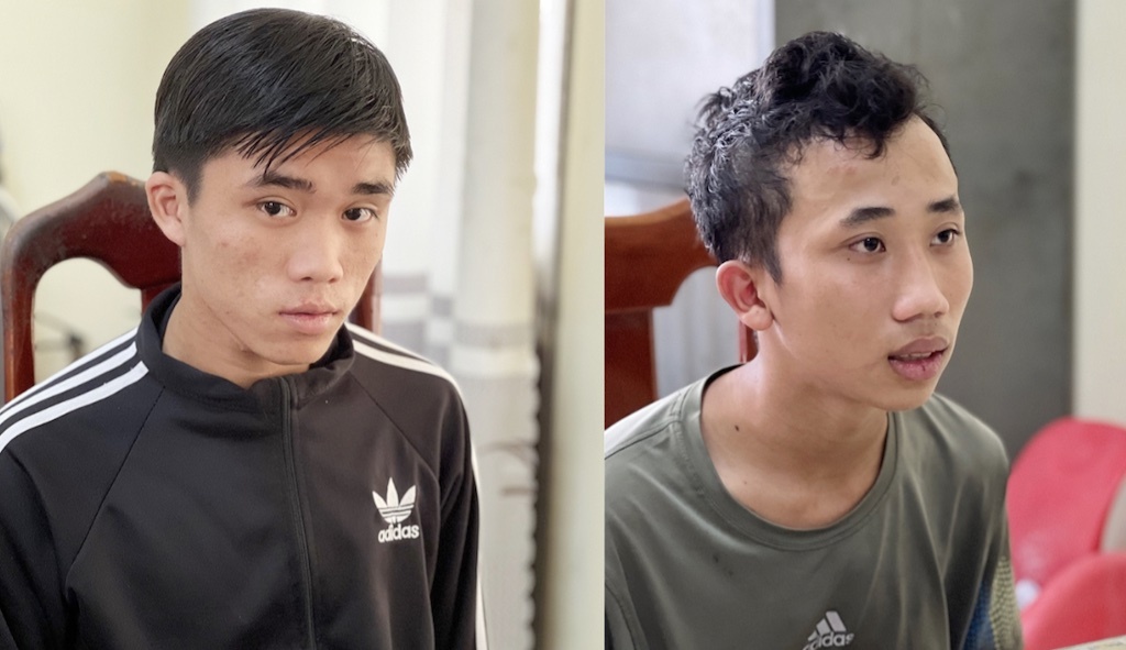 Bat tam giam 2 thanh nien duoi chem cong an hinh anh