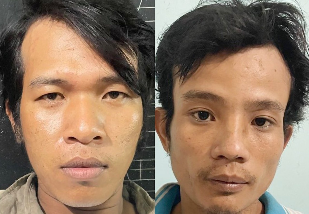 Canh sat truy duoi 2 thanh nien giat iPhone cua co gai hinh anh