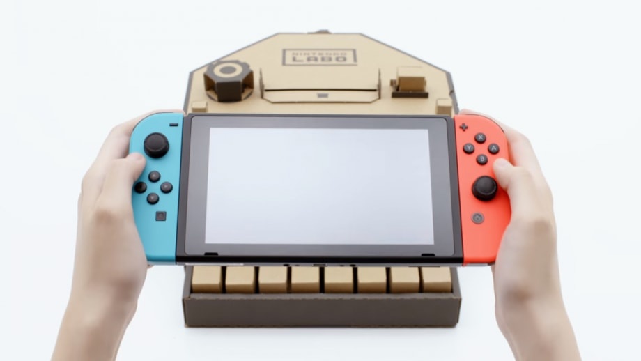 Nintendo Labo - Thiet bi giup choi game bang bia giay hinh anh