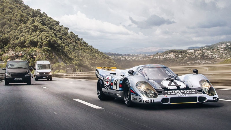 'Do' Porsche 917 hop phap de chay tren pho hinh anh