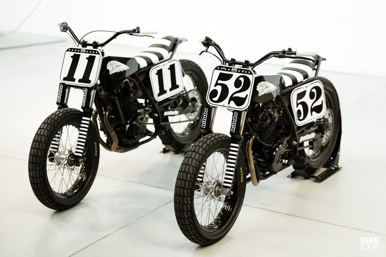 Bo doi Suzuki va Honda do phong cach Flat Tracker tu Italy hinh anh