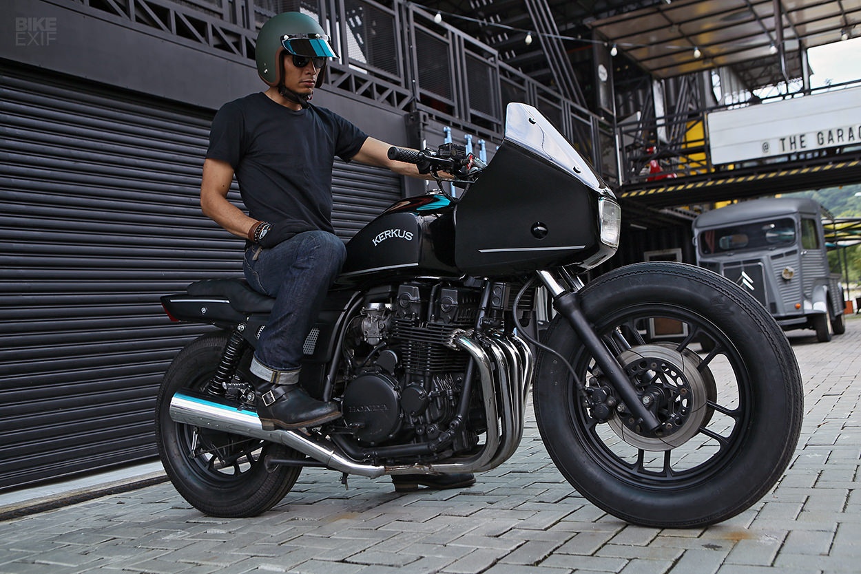 Moto canh sat Honda CBX750 tai xuat voi phong cach ham ho hinh anh