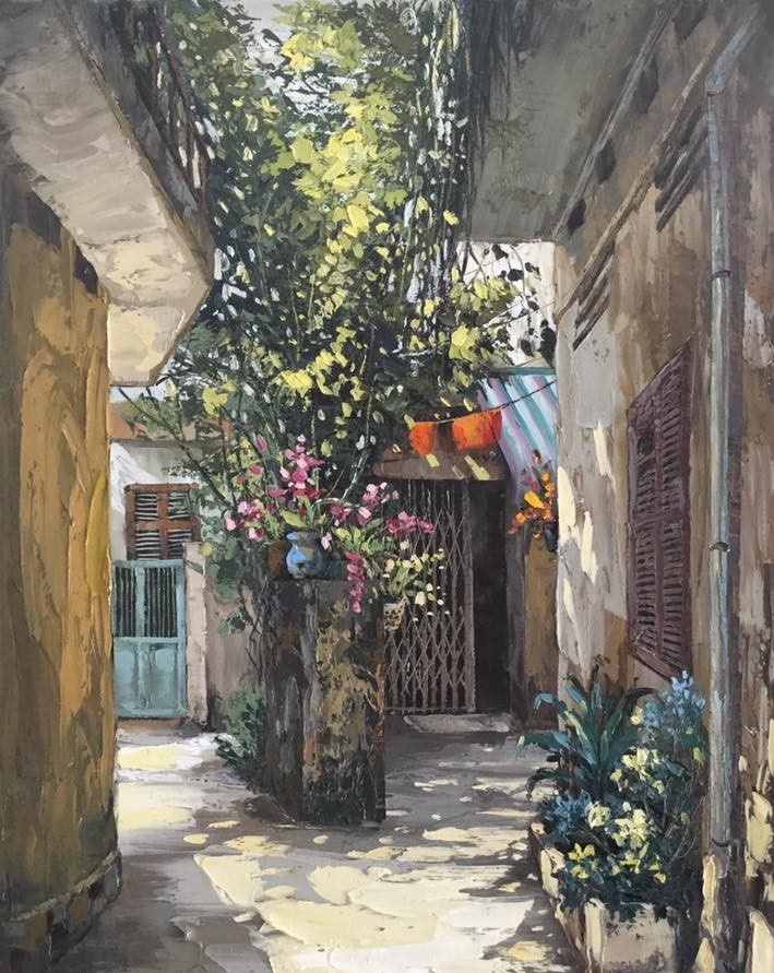 Tranh vẽ phố Hà Nội ảnh 7 Tranh ve pho Ha Noi anh 7