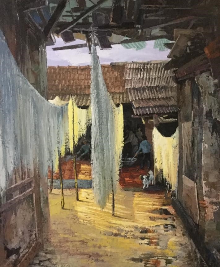 Tranh vẽ phố Hà Nội ảnh 8 Tranh ve pho Ha Noi anh 8