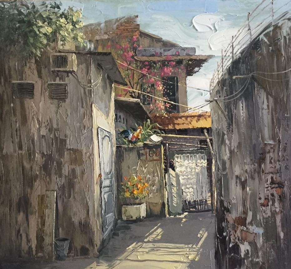 Tranh vẽ phố Hà Nội ảnh 11 Tranh ve pho Ha Noi anh 11