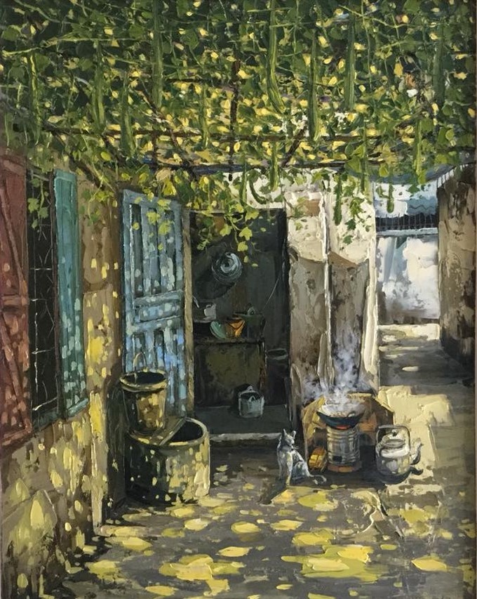 Tranh vẽ phố Hà Nội ảnh 15 Tranh ve pho Ha Noi anh 15