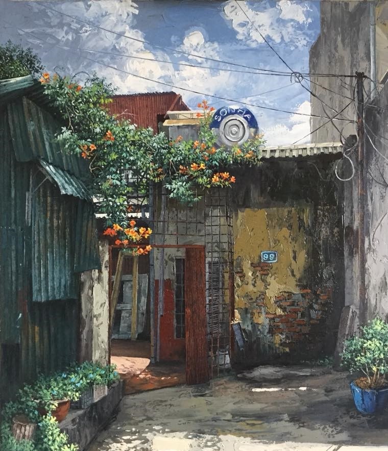 Tranh vẽ phố Hà Nội ảnh 16 Tranh ve pho Ha Noi anh 16