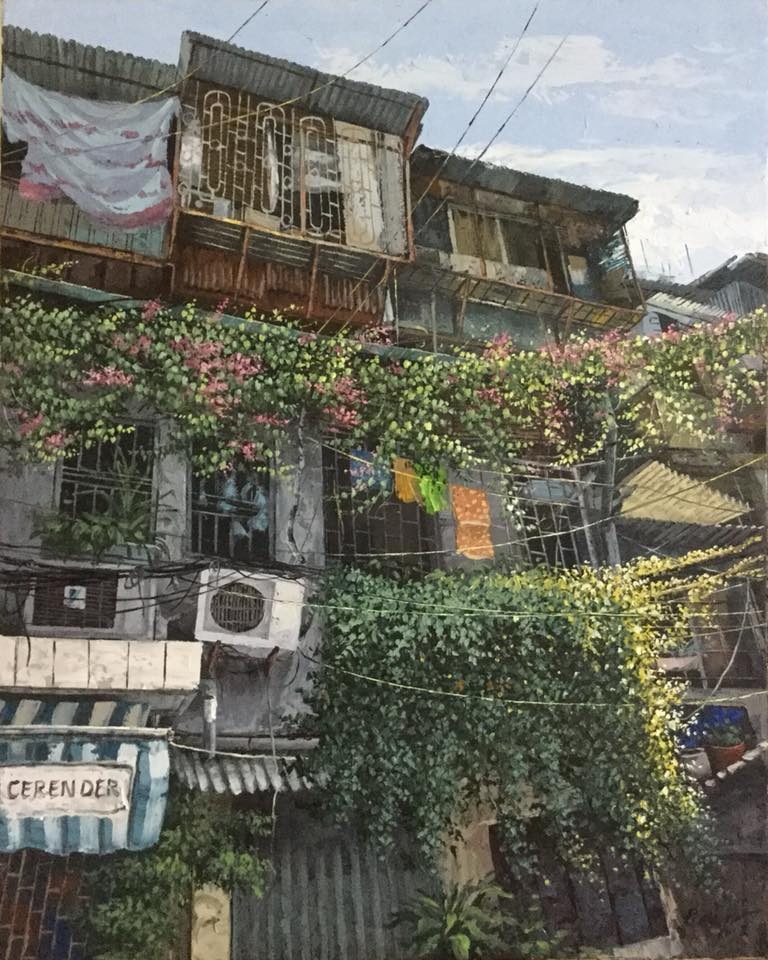 Tranh vẽ phố Hà Nội ảnh 18 Tranh ve pho Ha Noi anh 18