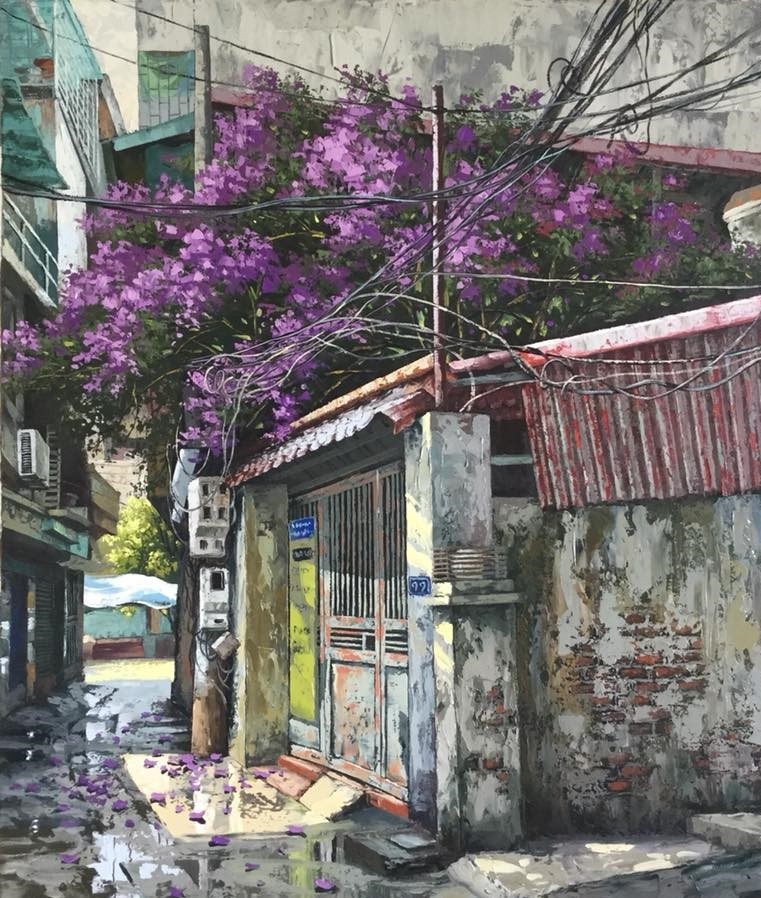 Tranh vẽ phố Hà Nội ảnh 21 Tranh ve pho Ha Noi anh 21