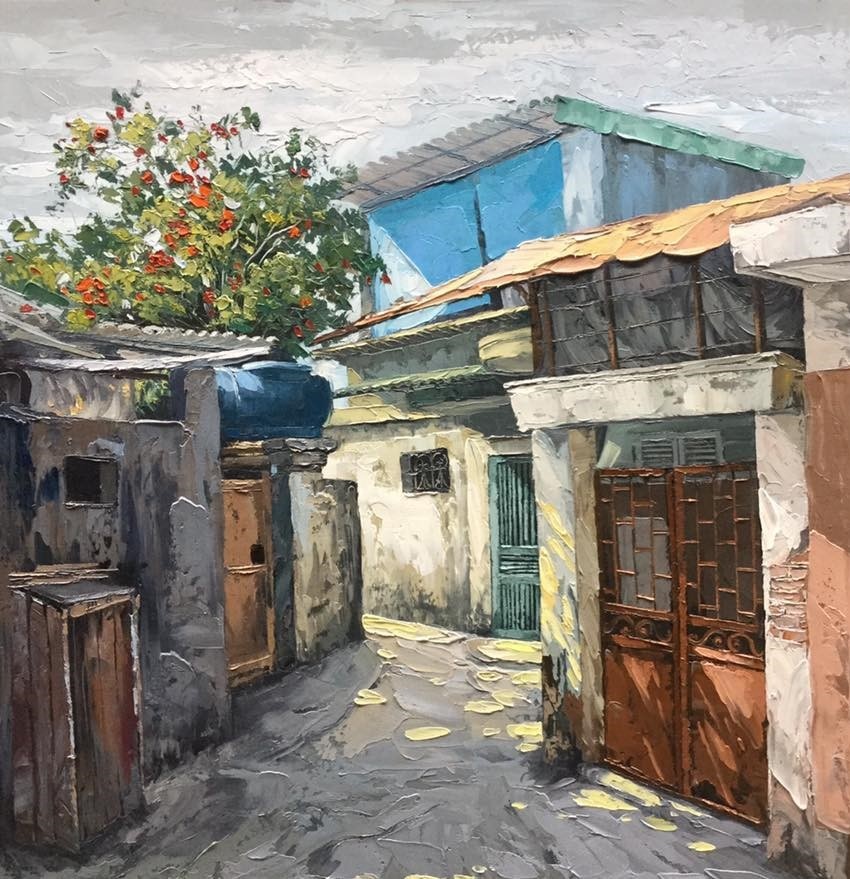 Tranh vẽ phố Hà Nội ảnh 23 Tranh ve pho Ha Noi anh 23