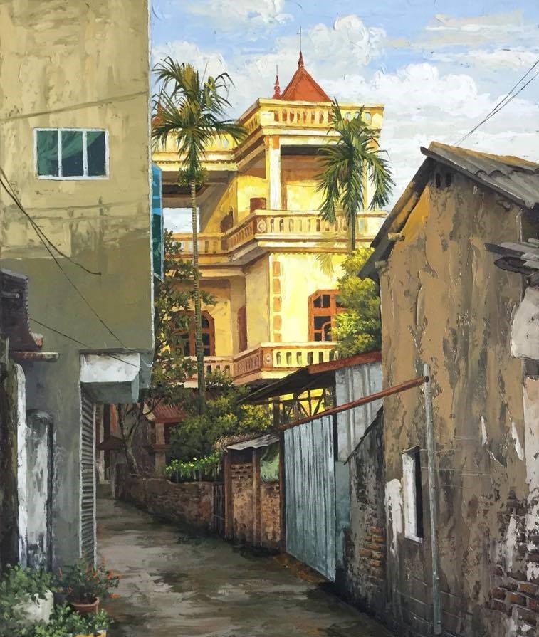 Tranh vẽ phố Hà Nội ảnh 27 Tranh ve pho Ha Noi anh 27