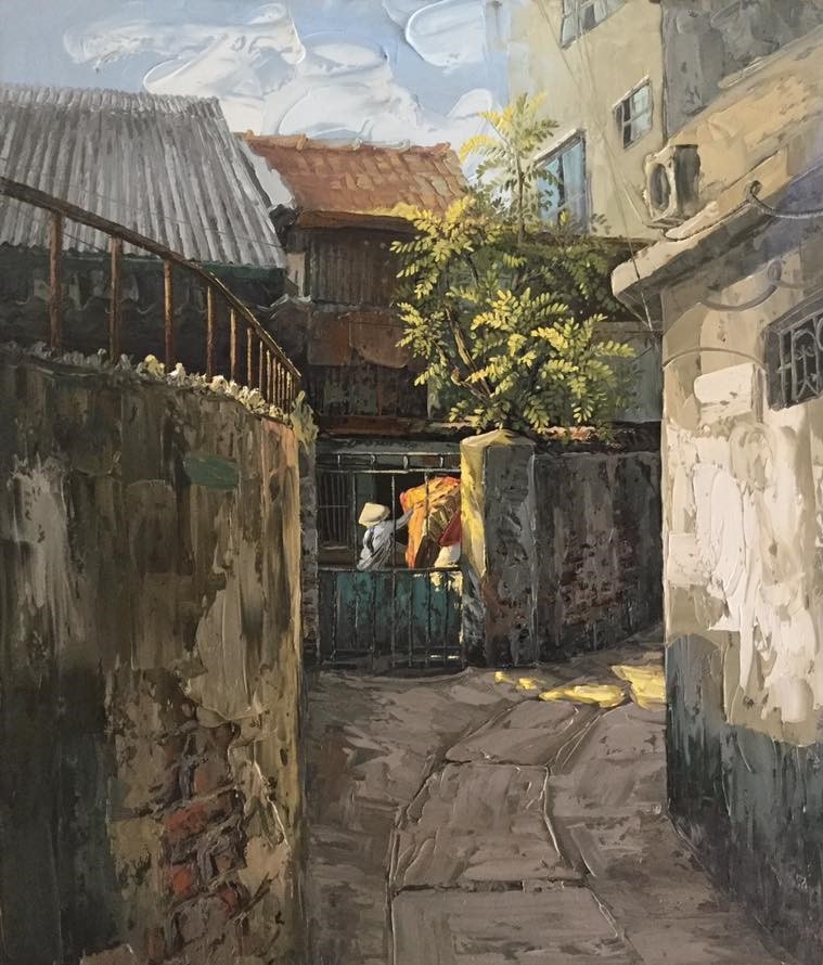 Tranh vẽ phố Hà Nội ảnh 28 Tranh ve pho Ha Noi anh 28