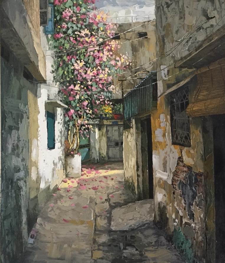 Tranh vẽ phố Hà Nội ảnh 30 Tranh ve pho Ha Noi anh 30