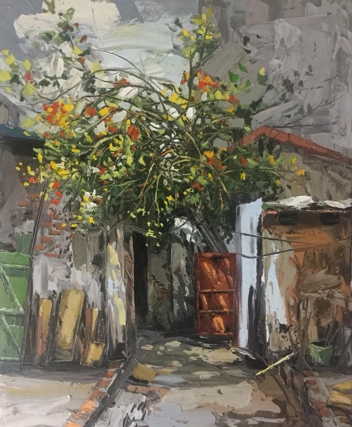 Tranh vẽ phố Hà Nội ảnh 31 Tranh ve pho Ha Noi anh 31