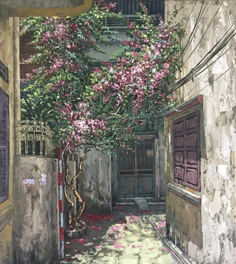 Tranh vẽ phố Hà Nội ảnh 34 Tranh ve pho Ha Noi anh 34