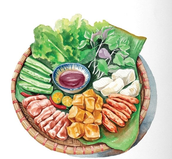 tranh ve am thuc anh 2