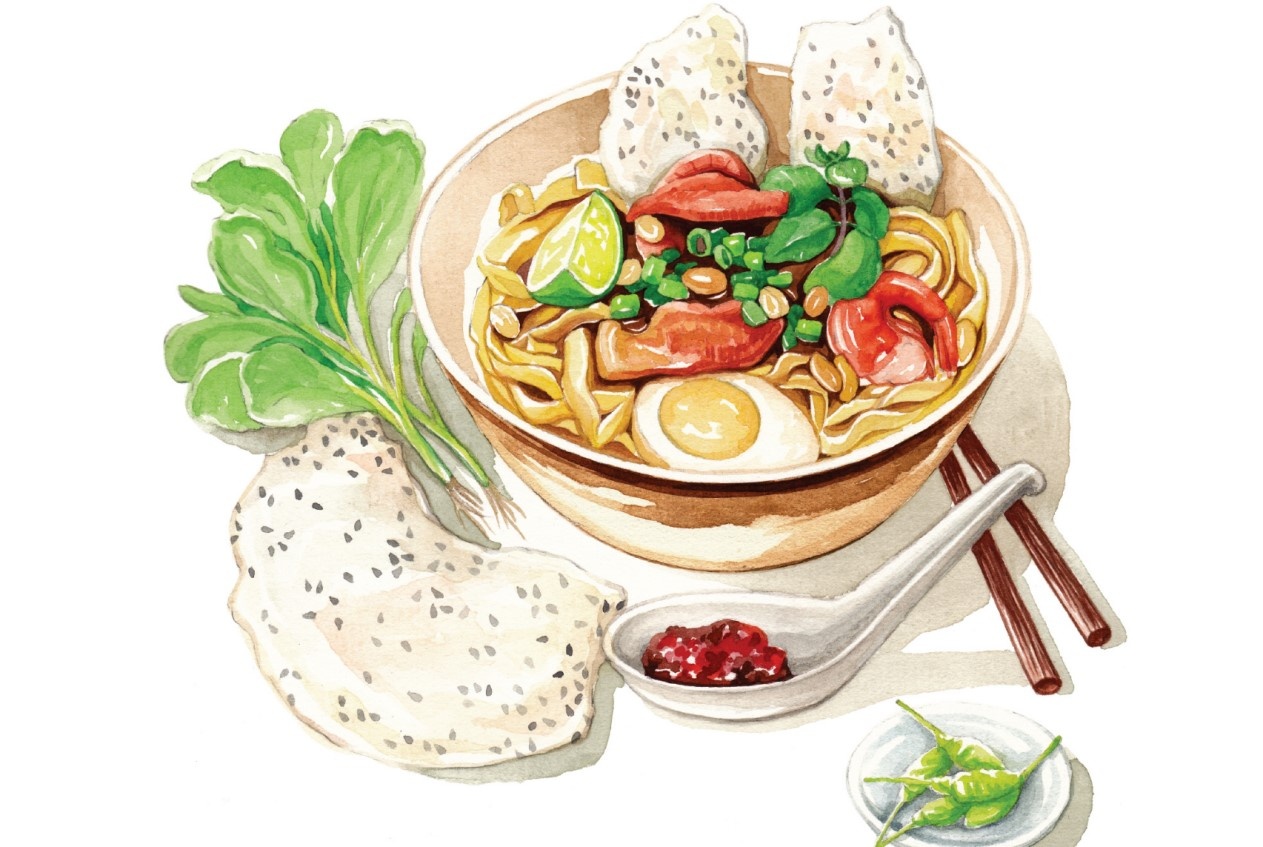 Bun dau, banh beo hap dan qua tranh ve cua hoa si 9X Viet hinh anh