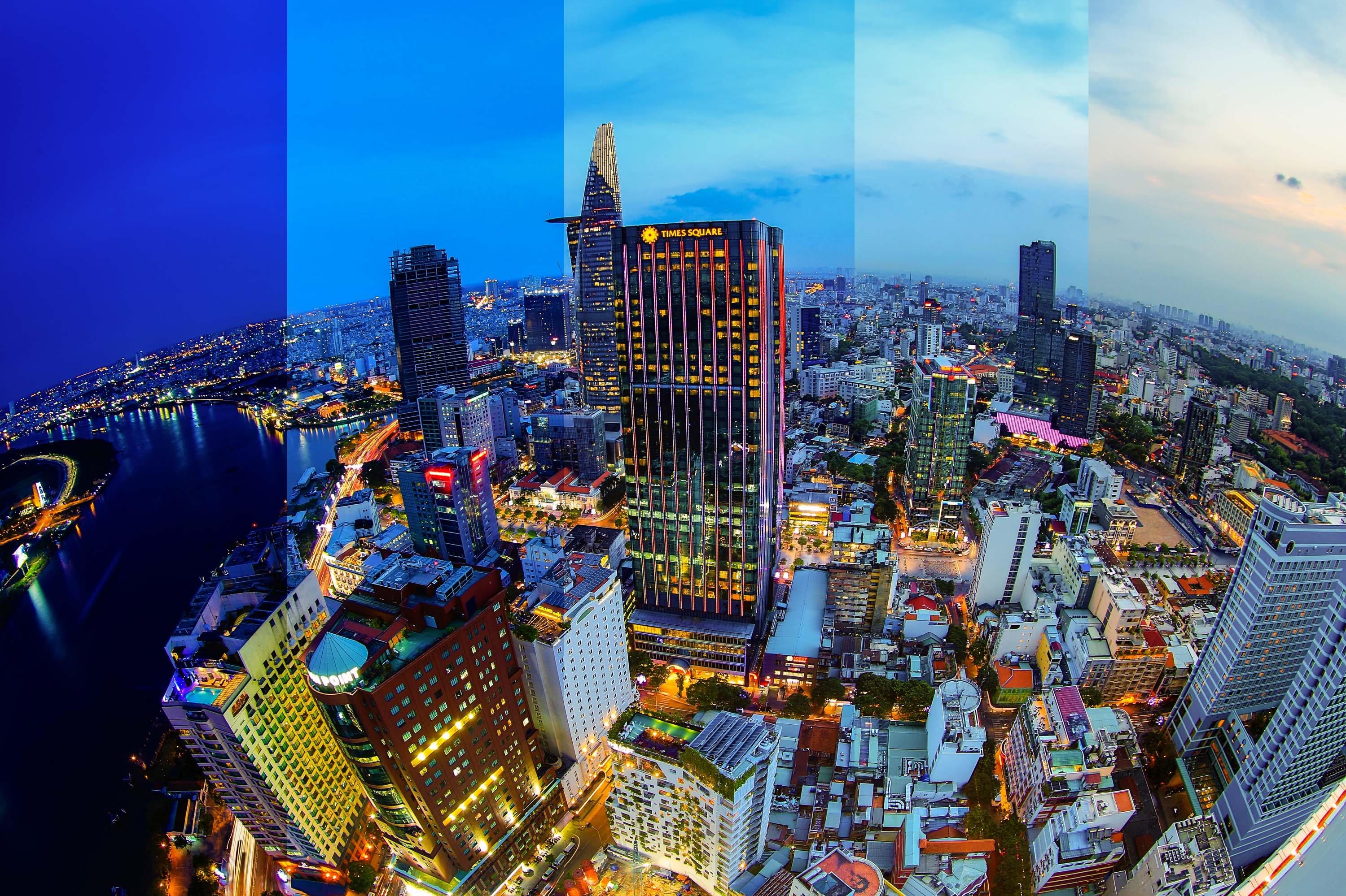 Khoanh khac Sai Gon dep la thuong trong bo anh chup tu tren cao hinh anh