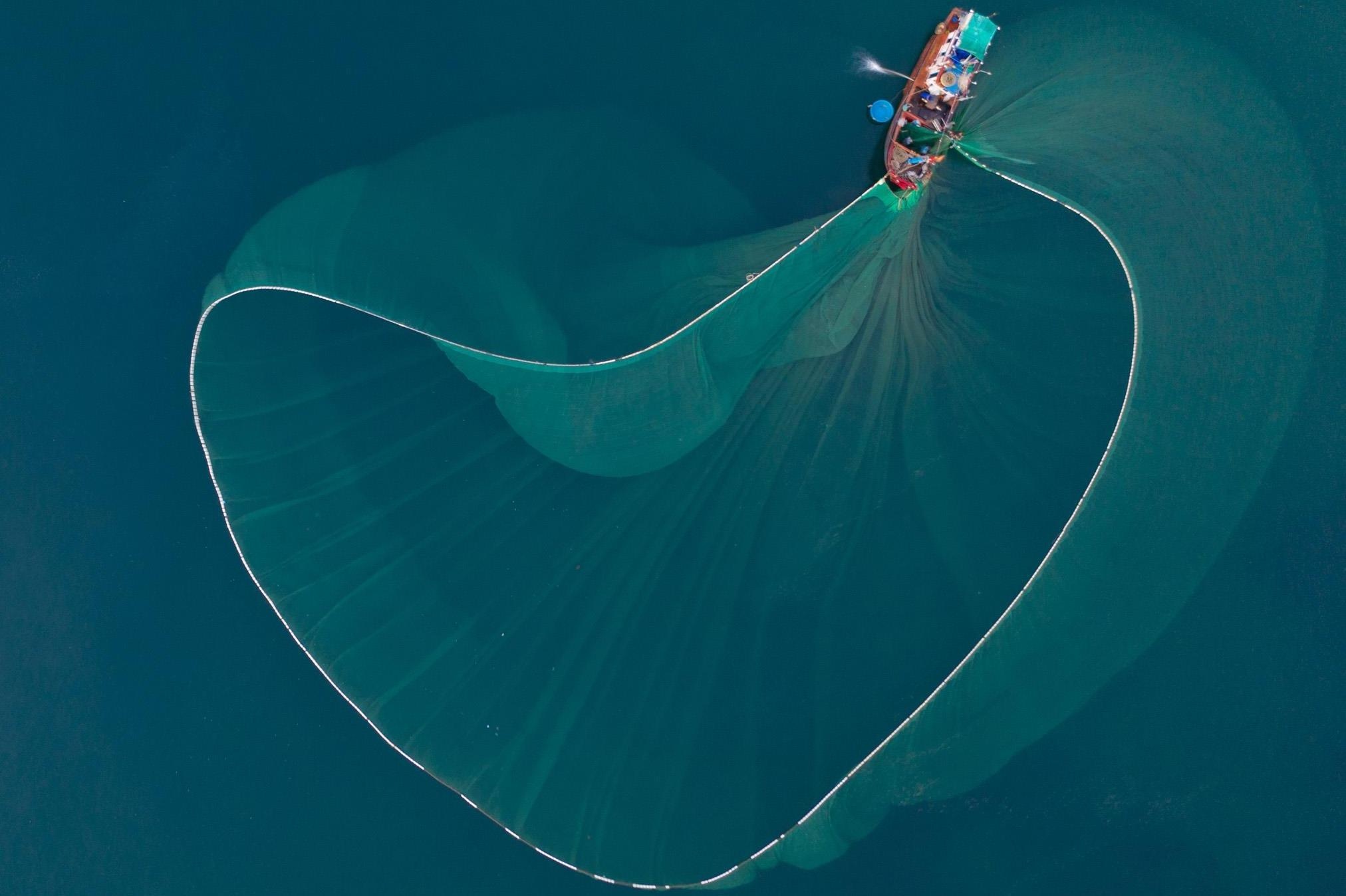 Canh quang luoi dep ngoan muc cua ngu dan tren bien Phu Yen hinh anh