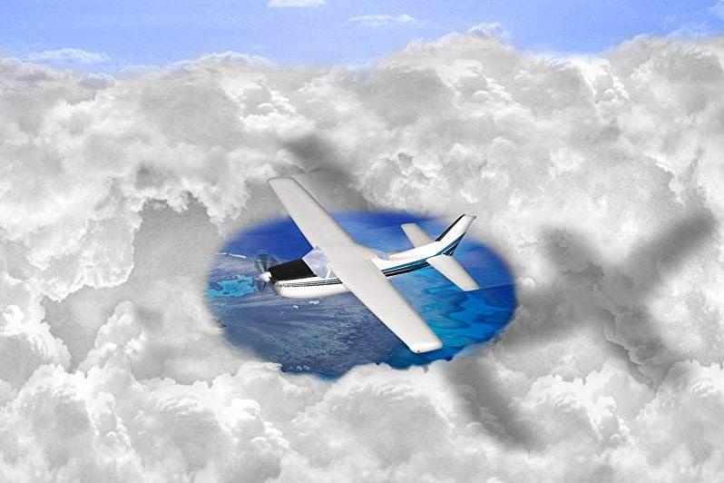 Hien tuong suong mu dien tu nuot chung tau, may bay tren bien hinh anh