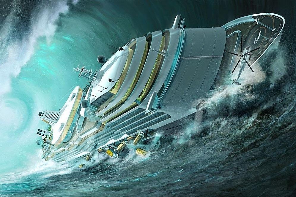 Nhung con song ma rinh rap, nuot tron moi tau thuyen tren bien hinh anh