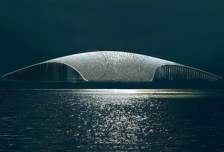 Toa nha hinh ca voi danh rieng cho sinh vat huyen thoai hinh anh