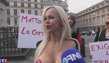 Ung vien tong thong Phap bi bat vi de nguc tran dieu hanh tren pho hinh anh