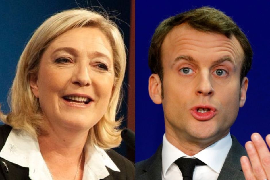 Macron va Le Pen vao vong 2 bau cu tong thong Phap hinh anh