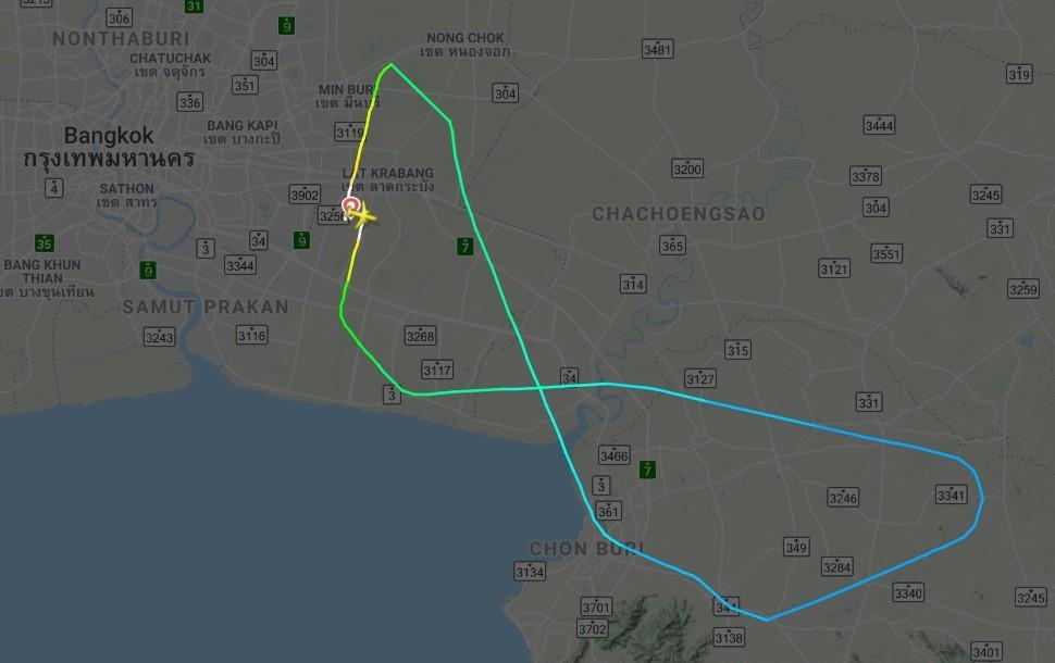 Máy bay Thai Vietjet phải quay đầu ảnh 1 May bay Thai Vietjet phai quay dau anh 1